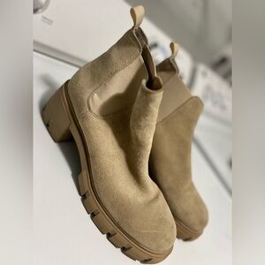 Tan Suede Ankle Boots